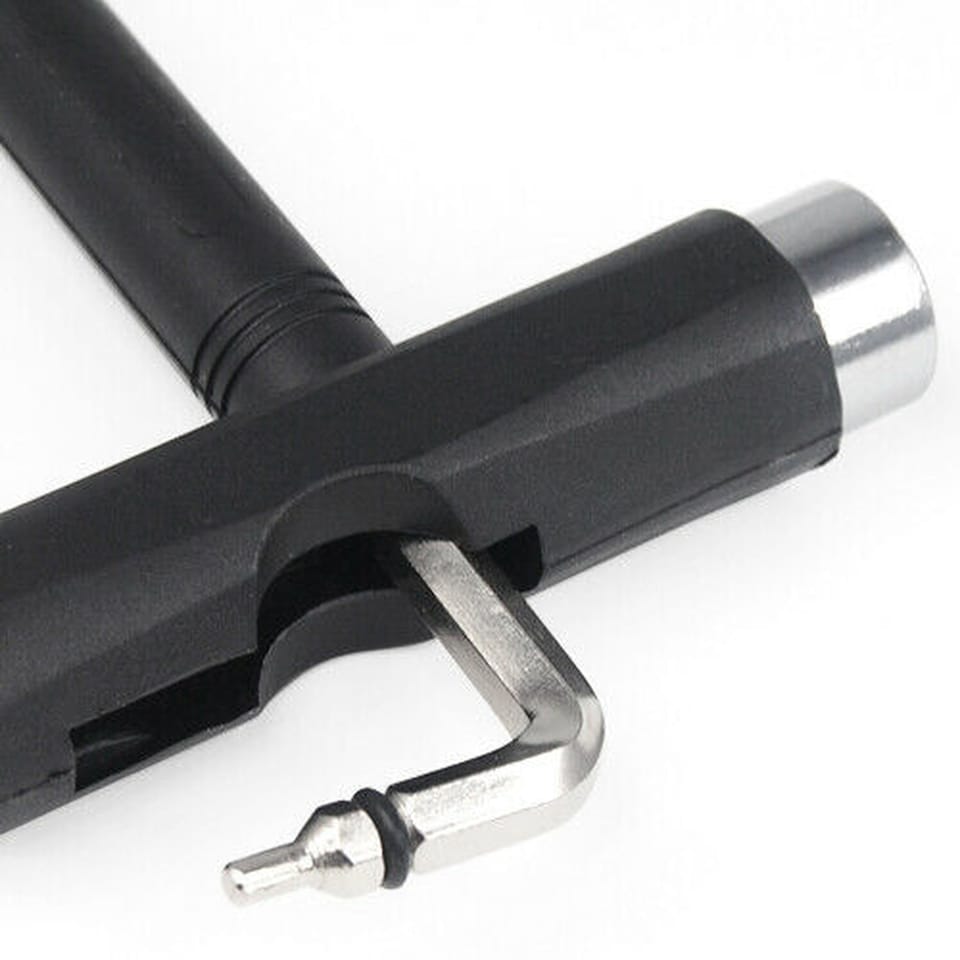 image 1 of All In 1 Skateboard & Scooter Allen Key Tool 5 Way Metric Multi Function Pocket Tool for Trucks Wheels Bolts Assembly Adjustments