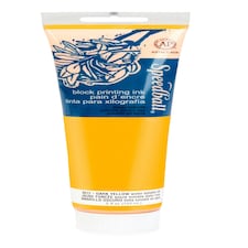 Speedball Water-Soluble Block Ink, Dark Yellow, 5oz