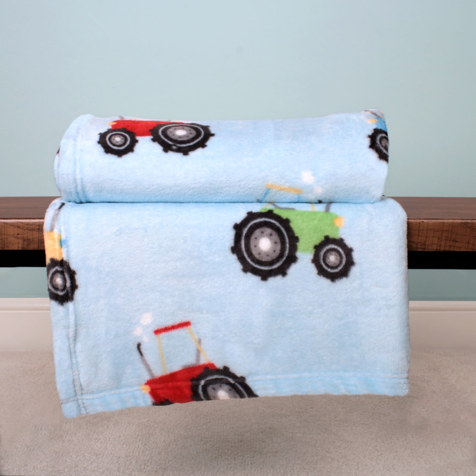 image 1 of Bedlam Farmyard Friends Throw Blue