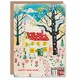 image 1 of Housewarming Cottage Flower Landscape Woman New Home Card