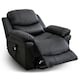 image 4 of Madison Dual Motor Electric Rise Recliner Bonded Leather Lift Chair (Black)