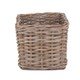 image 2 of Square Kubu Grey Rattan Storage Basket | Grey | Grey | One Size