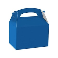 Amscan Paper Plain Gable Boxes - Royal Blue - One Size