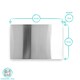 image 5 of Argon Tableware Stainless Steel Counter Edge Chopping Board - 60 x 40cm Silver