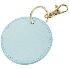 Bagbase Boutique Circular Leather-Look PU Keyclip - Soft Blue - One Size