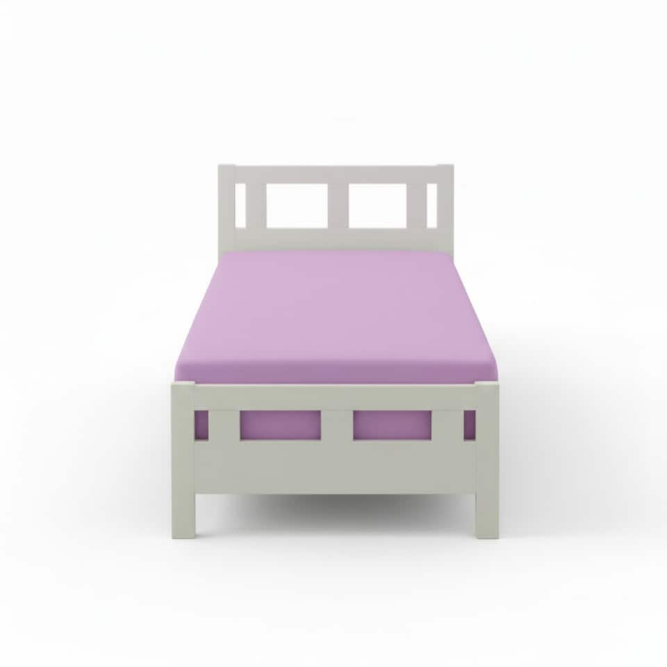 image 1 of Flannelette Cot Bed Fitted Sheet Soft Brushed Cotton Bedding Comfort | Purple | Lilac | Cot Bed