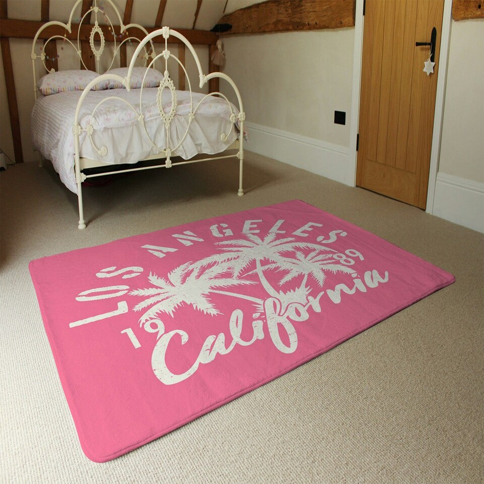 image 1 of Los Angeles California (Rug) Pink | Medium: 80x150cm