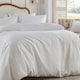 image 3 of Wylder Georgia Heat Pressed Single Duvet Cover Set White | Single