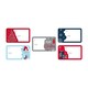 image 2 of Pack of 50 Contemp Christmas Stickers