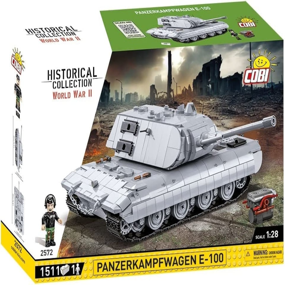 image 1 of Cobi - World War II - Panzer Kampfwagen E- 100 (1511 Pieces)