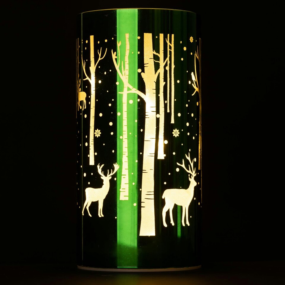 image 1 of 18cm Christmas Decorated Vase