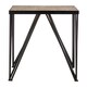 image 1 of Interiors by Premier Square Side Table, Wood Metal Side Table, Industrial Side Table, Wood Top Side Table, Black Iron Side Table