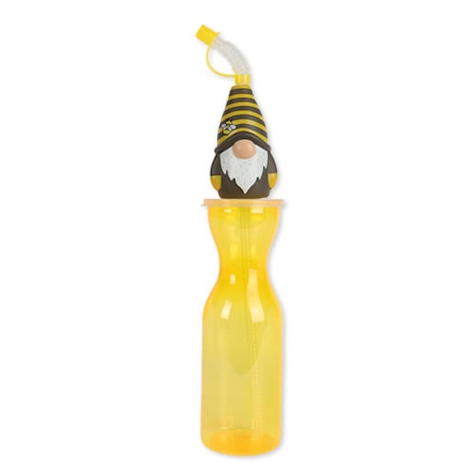 image 1 of Halloween Yellow Bee Hat Gonk Water Bottle Yellow | One Size