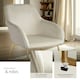 image 4 of Dining Chair Jeane - velvet look, cantilever frame - Set of 4 Cream | Velvet Look Cream/Gold