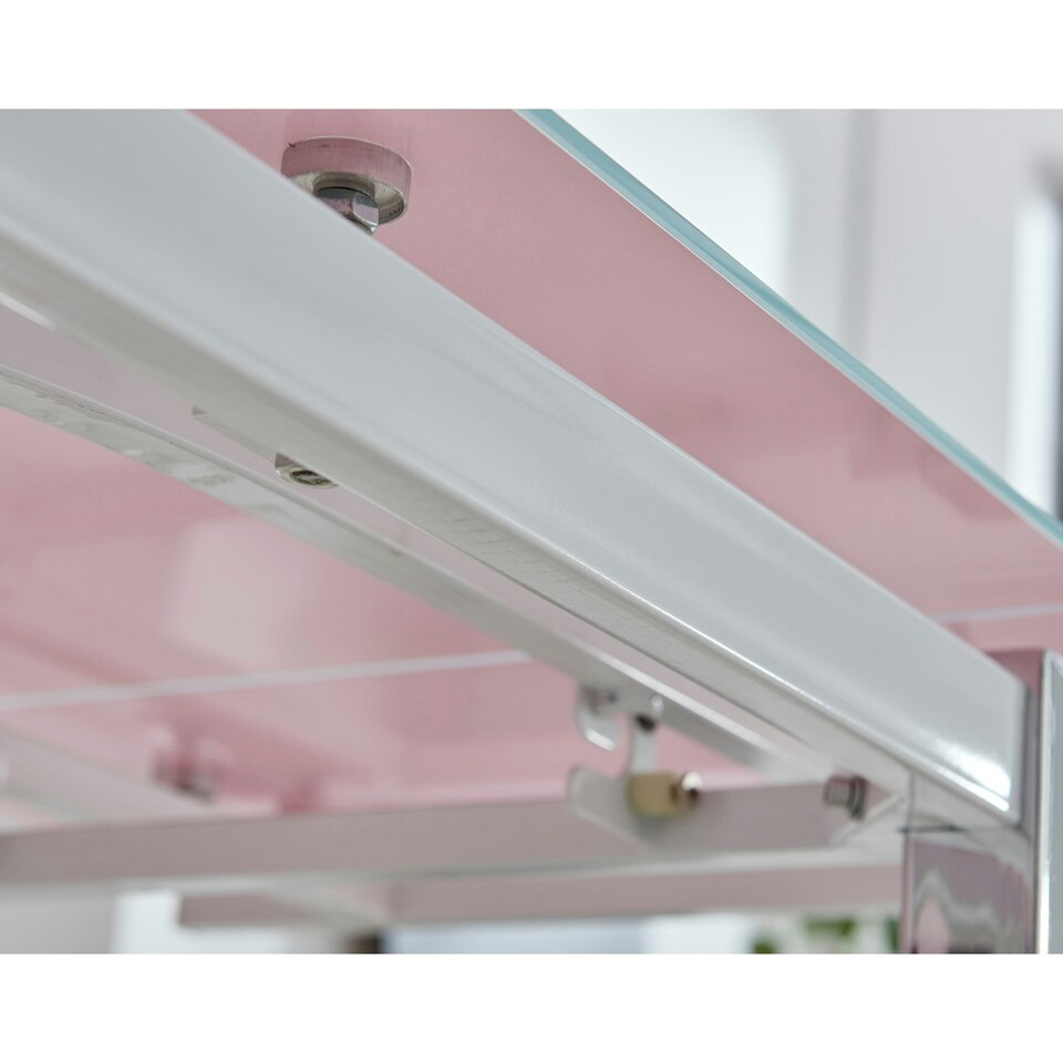 image 1 of Furniturebox Enna White Glass Extending Dining Table
