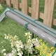 image 8 of Outsunny Raised Garden Bed Planter Box with Greenhouse, Clear and Dark Grey