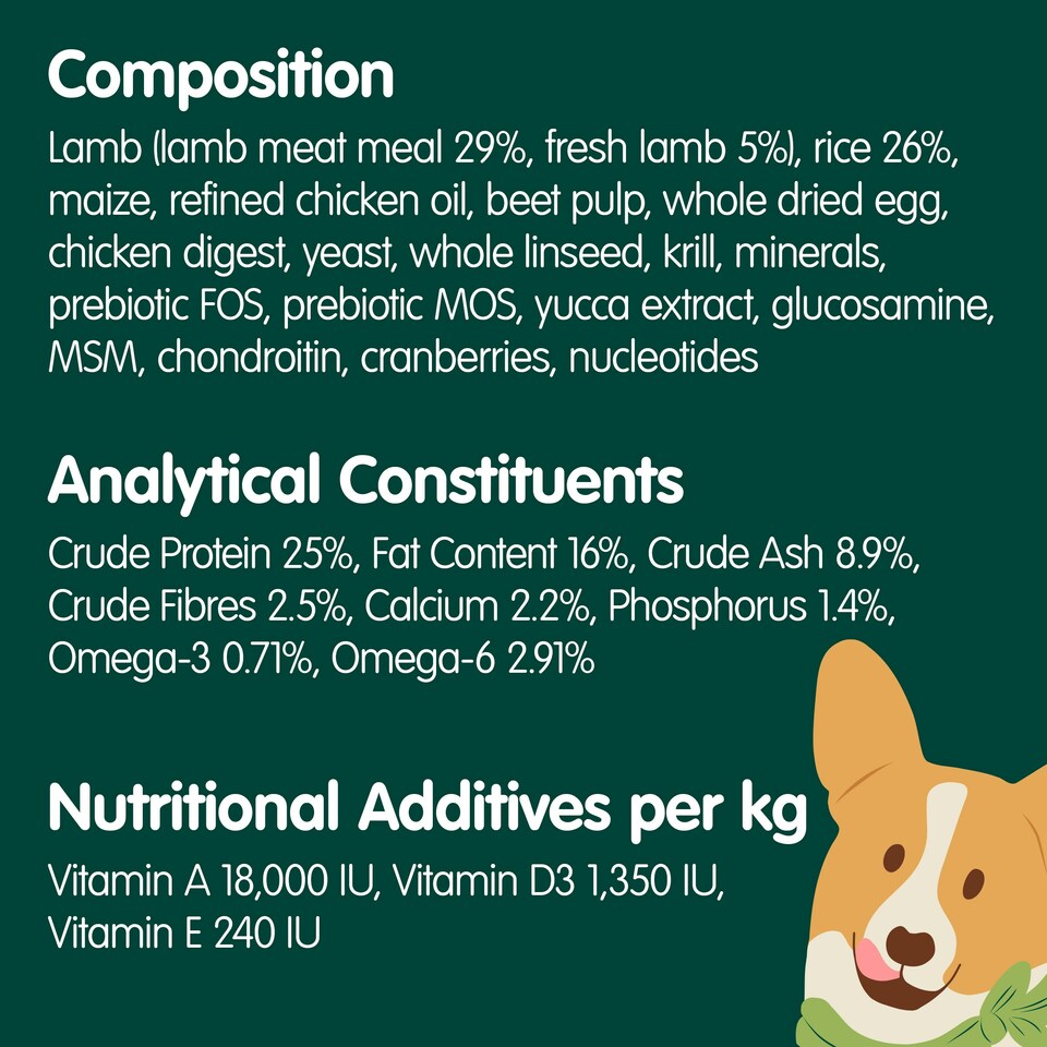 image 1 of Arden Grange Adult Dog Food With Fresh Lamb and Rice - 2 x 12kg