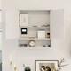 image 2 of Bath Vida Priano 2 Door Mirrored Wall Mounted Bathroom Cabinet With Shelf, White | White | 1