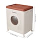 image 2 of Living and Home 160L Foldable Clothes Storage Box Container with Wheels, Brown | Brown