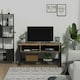 image 2 of HOMCOM Media Stand for TVs Up to 45" TV w/ 3 Shelves Cable Holes Metal Frame