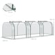 image 5 of Outsunny Tunnel Greenhouse Steel Frame for Garden w/ Zipper Doors