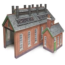 Metcalfe Double Track Engine Shed Card Kit