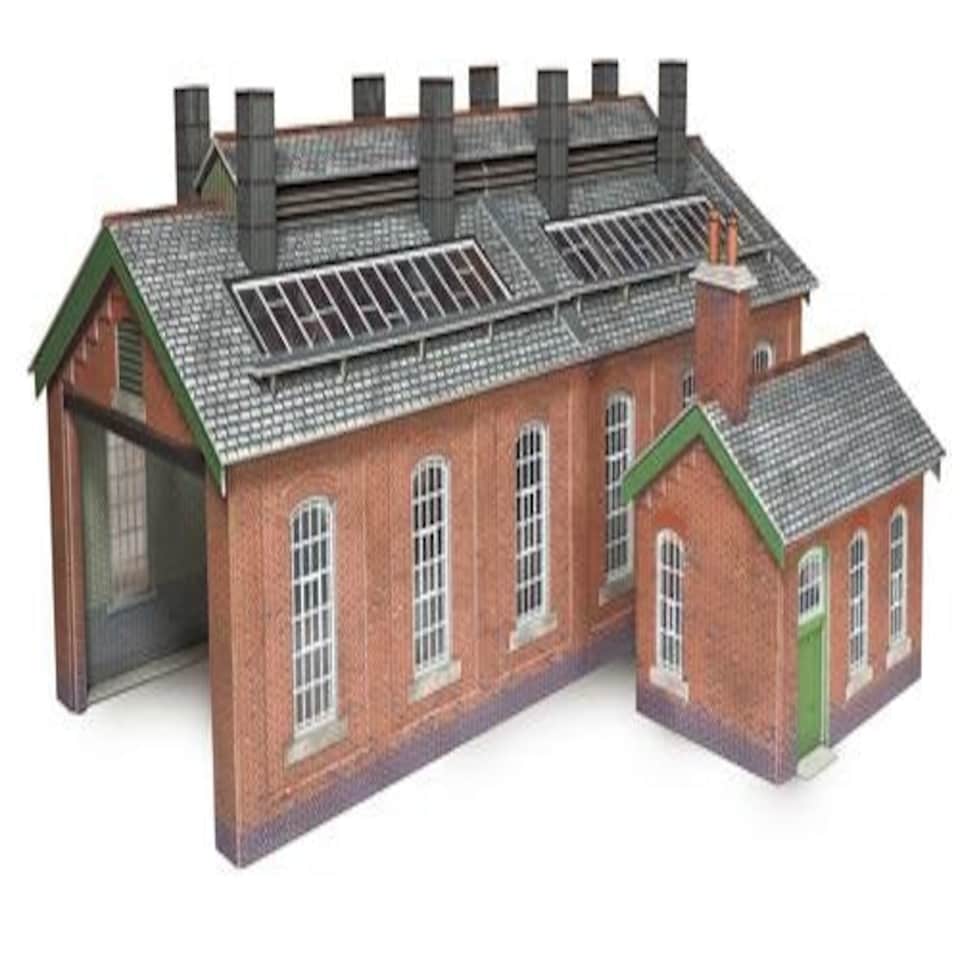 Metcalfe Double Track Engine Shed Card Kit