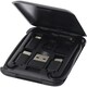 image 1 of Savvy Recycled Plastic Modular Charging Cable with Phone Holder - Solid Black - One Size