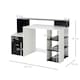 image 7 of HOMCOM Multi-Storage & Workstation Desk Table Storage Shelves Home Office