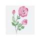 image 1 of Rose Print Splash Back | White