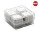image 1 of XD Collection Stainless Steel Reusable Ice Cube Tray (Pack of 4) - Silver - One Size Silver