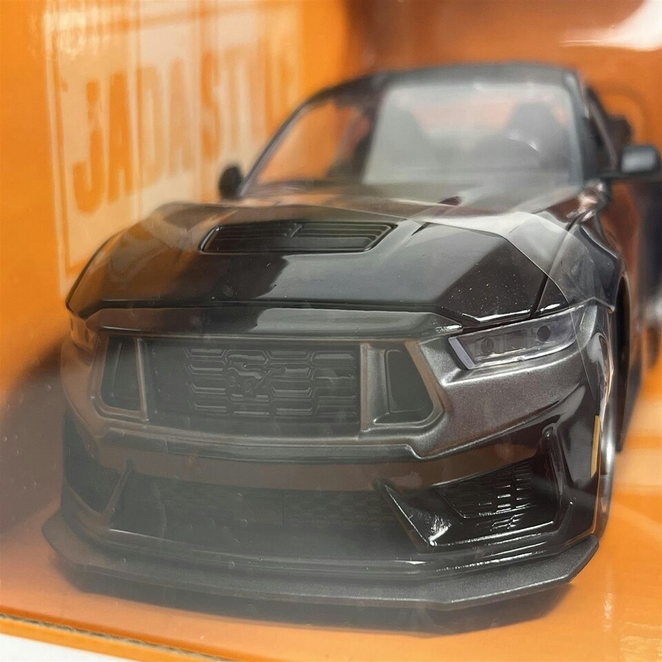 image 1 of 2024 Ford Mustang Dark Horse Black Bigtime Muscle 1:24 Scale Jada 35278