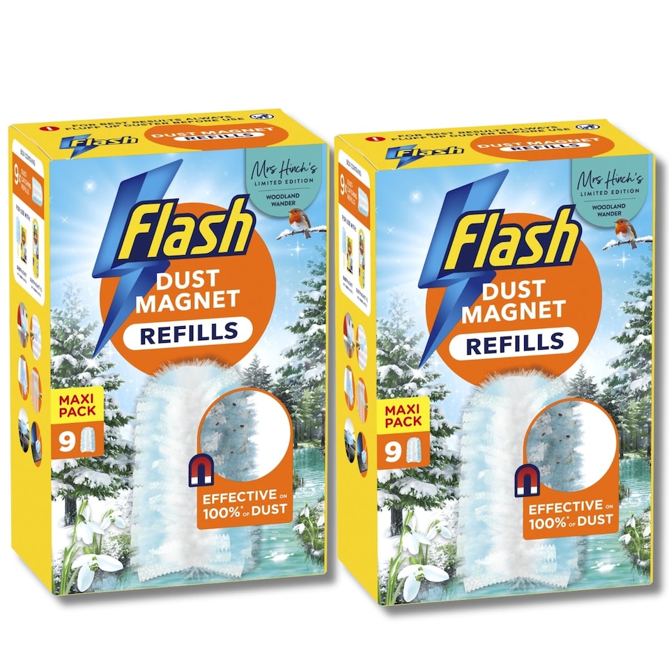 Flash Hand Duster Refills Mrs Hinch Woodland Wander 9 Dusters