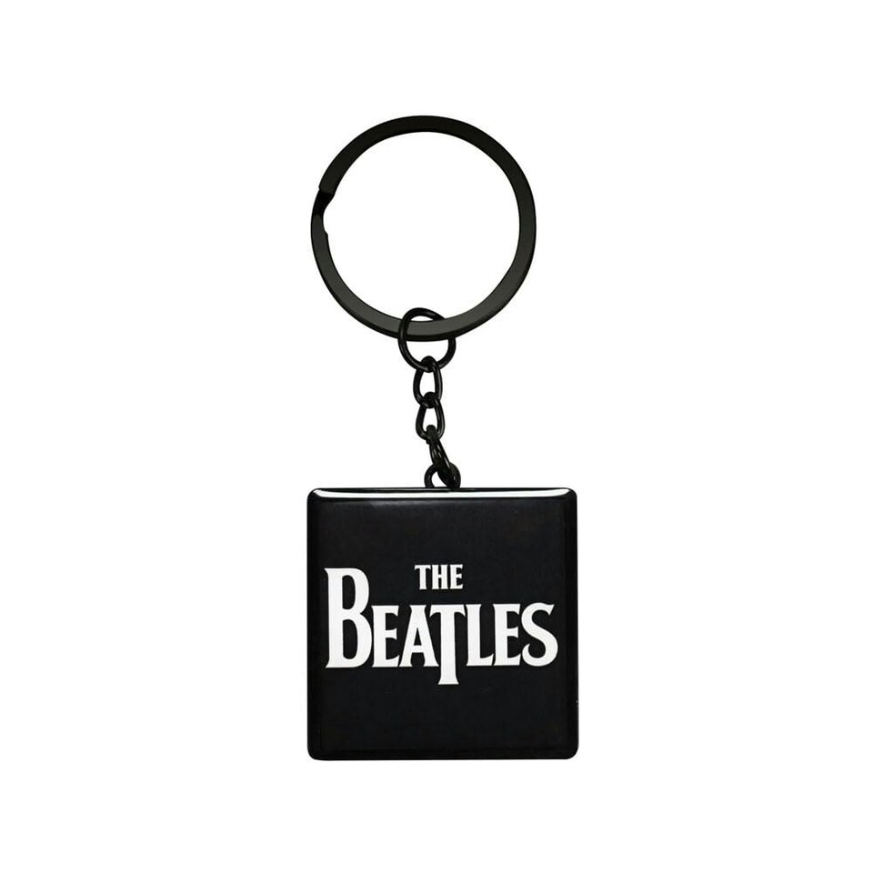 Keyring Metal - The Beatles - Logo (Black) - BEATLES