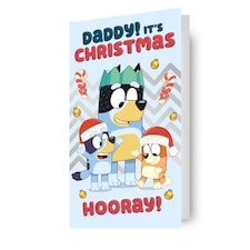 BLUEY DADDY CHRISTMAS CARD