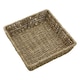 image 4 of JVL Hand Woven Seagrass Square Storage Tray, Capacity 4.2L, Set of 2 Brown