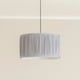 image 1 of ValueLights Jess Powder Blue Fabric Ruched Pleated Large Drum Shade