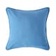 image 1 of Homescapes Cotton Plain Air Force Blue Cushion Cover - 30 x 30 cm Blue