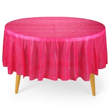 Disposable Plastic Table Cover, Waterproof Tablecloth - 84 Inch