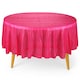 image 1 of Disposable Plastic Table Cover, Waterproof Tablecloth - 84 Inch