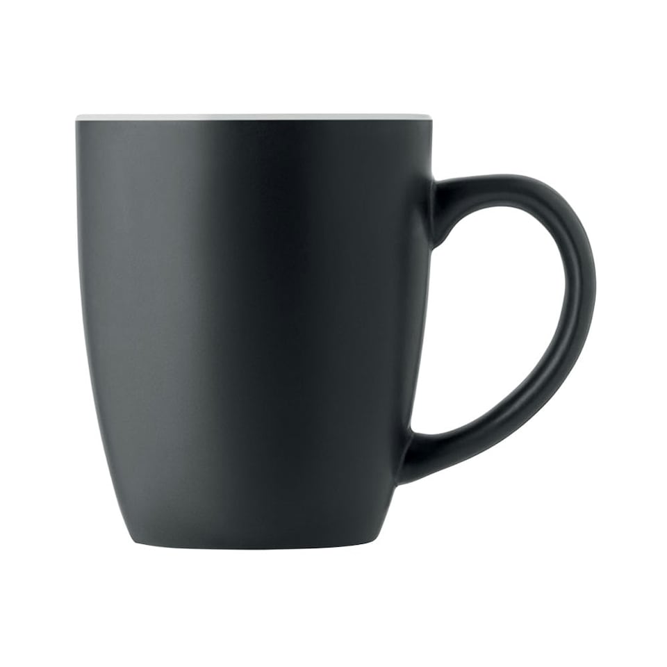 image 1 of MidOcean Lim Two Tone Ceramic 0.29L Mug - Black/White - One Size