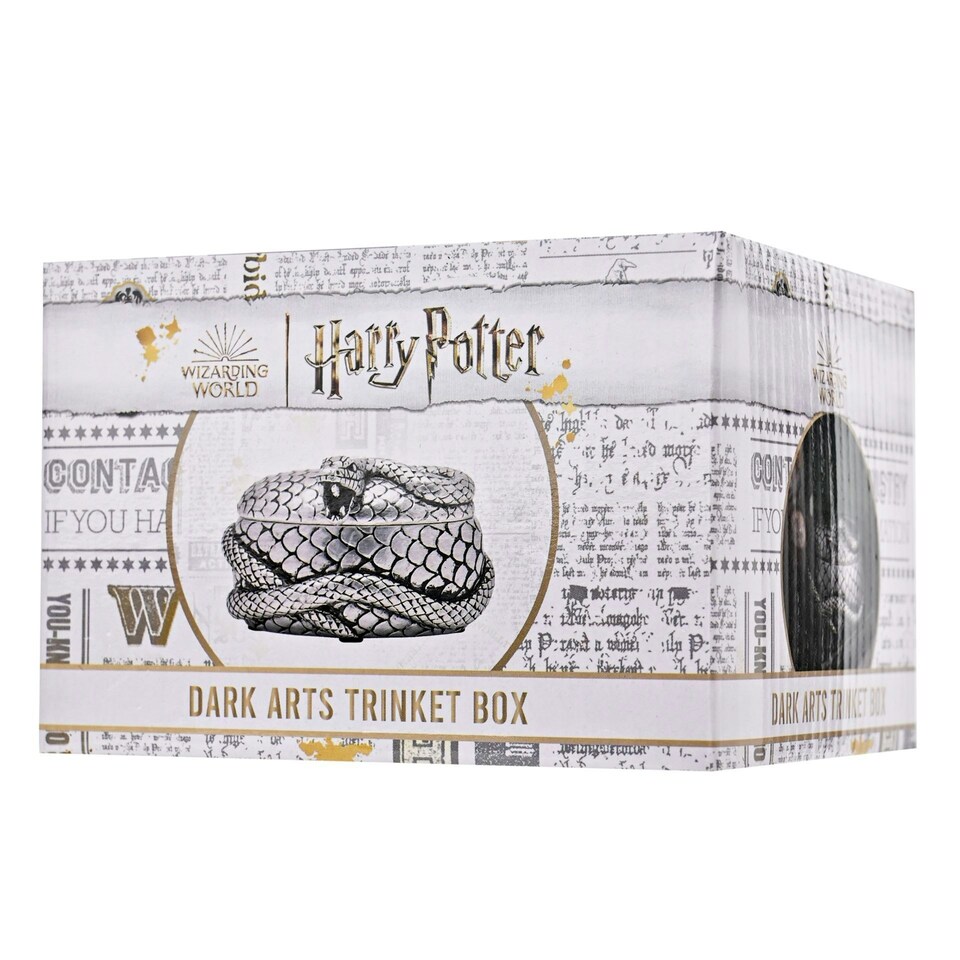 image 1 of Warner Bros Harry Potter Dark Arts Trinket Box - Nagini Silver