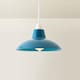 image 4 of ValueLights Civic French Blue Ceiling Pendant Shade | Blue