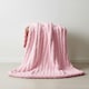 image 2 of Luxury Big Cord Blanket Thick Ribbed Throw Ultimate Comfort Warmth | Pink