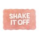 image 1 of Shake It Off Slogan Scalloped Bath Mat