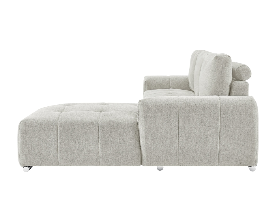 image 1 of The Capri 3 Seater Corner Sofa in Grey, Silver or Beige | Cream | One Size