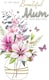 image 2 of Mum Birthday Card Embellished & Foiled Floral Vase Champagne Greeting Card
