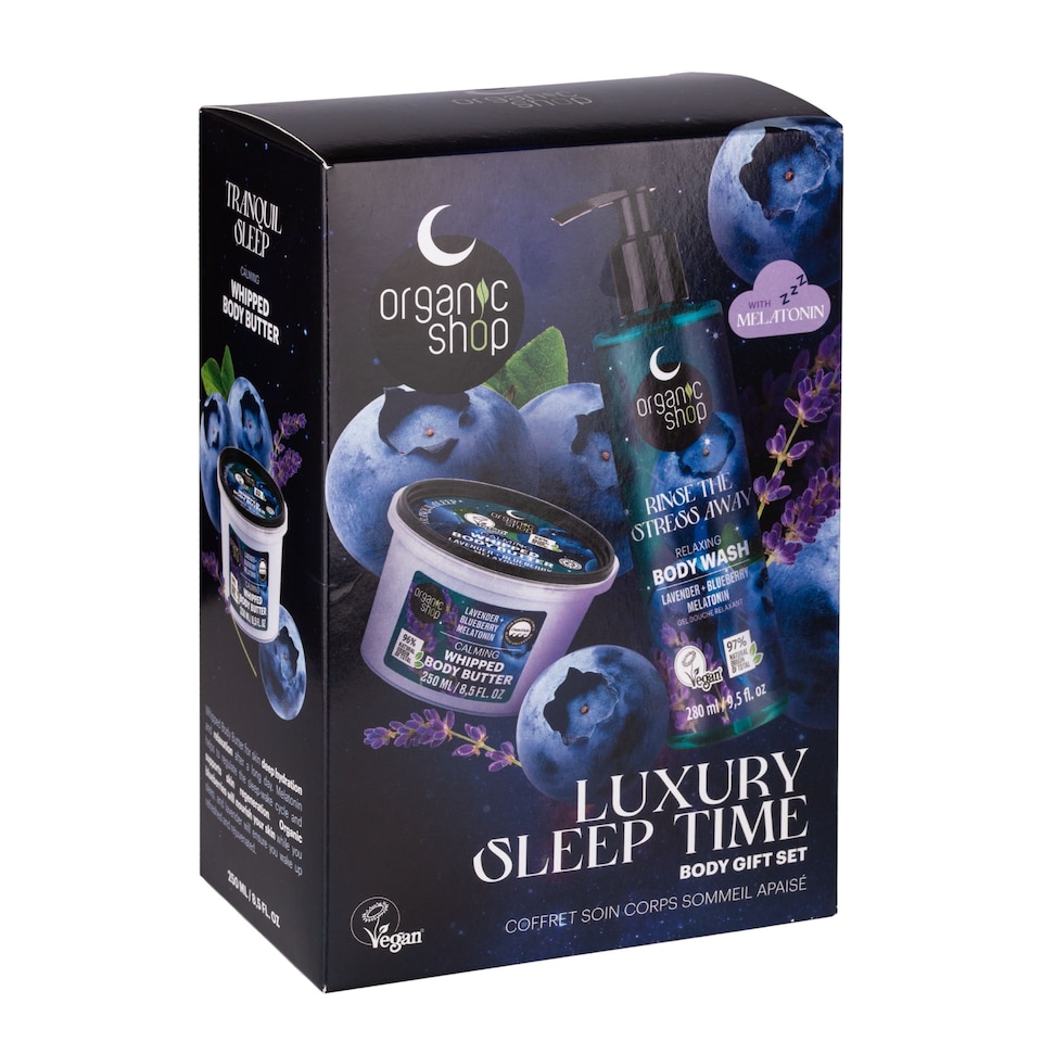 image 1 of Organic Shop Luxury Sleep Time Body Gift Set 250ml/280ml