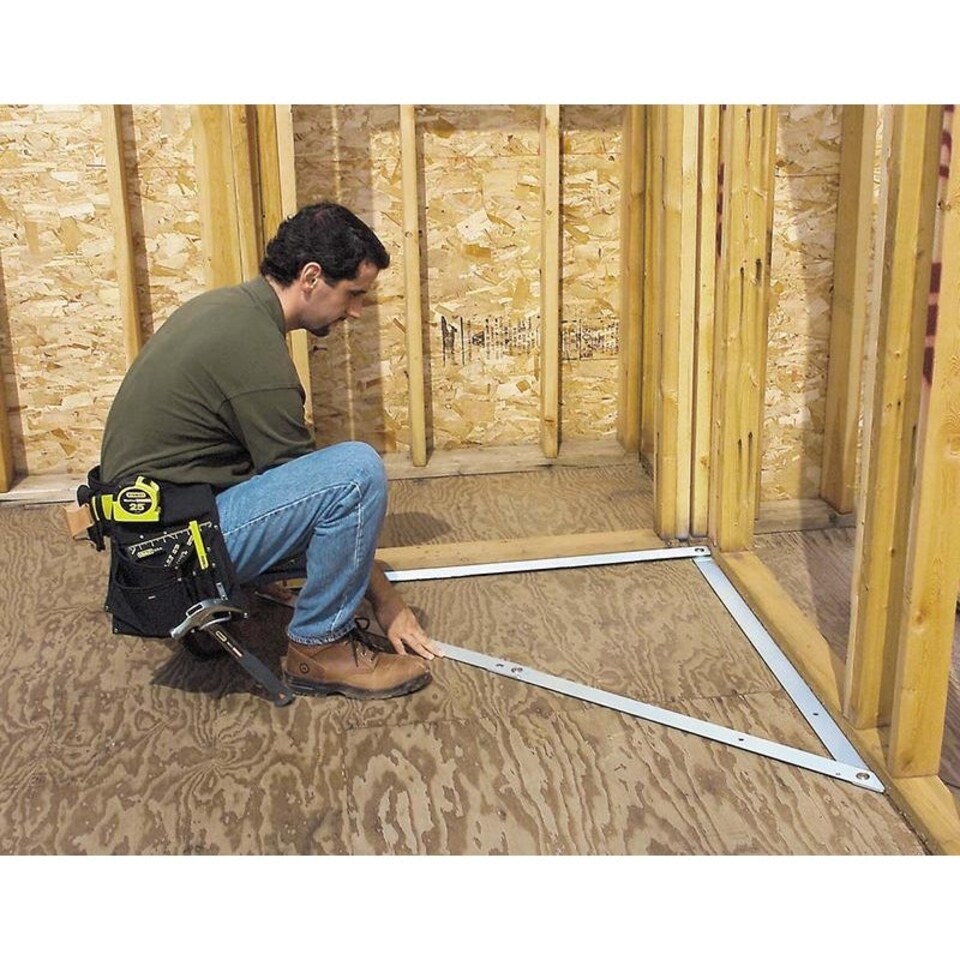 image 1 of Stanley Hand Tools Folding Square 1220mm (48in) - Multi Colour - 48 x 48 x 68in (122 x 122 x 172cm)