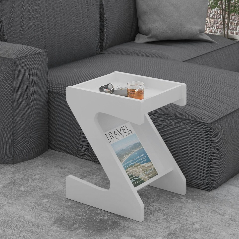 image 1 of Naples Z Side Table White